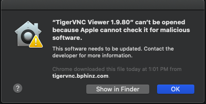 vnc viewer for mac supported os version.